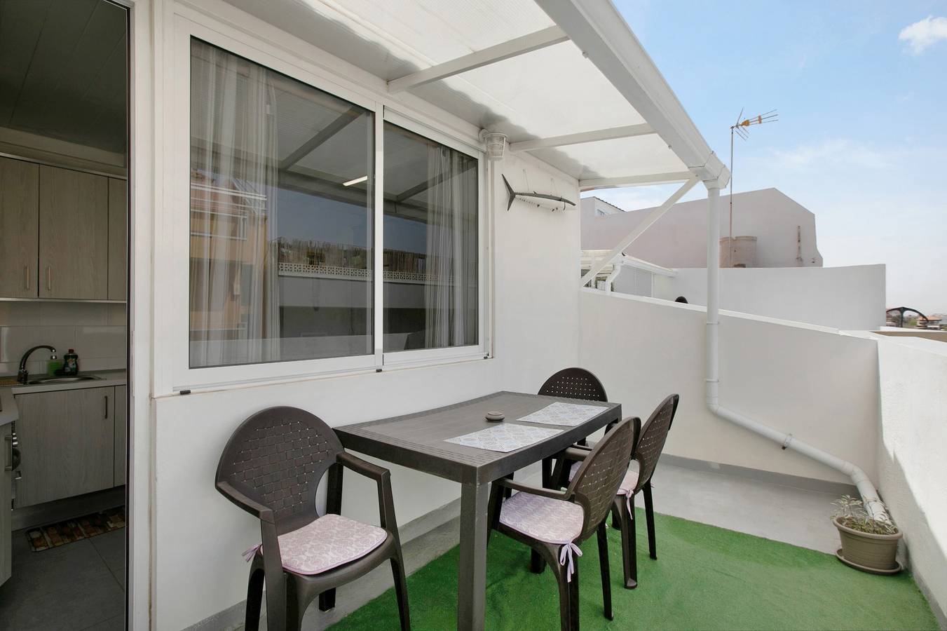 Ganze Wohnung, Ferienwohnung "La Sirena" nahe dem Strand mit offener Terrasse und Wlan in Puerto Santiago, Santiago del Teide