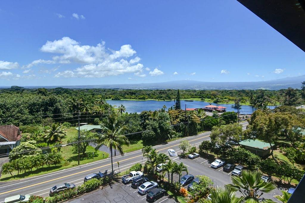 Ganze Wohnung, Penthouse Best View Mauna Loa Shores das ultimative neben Beach Park in Keaukaha, Hilo