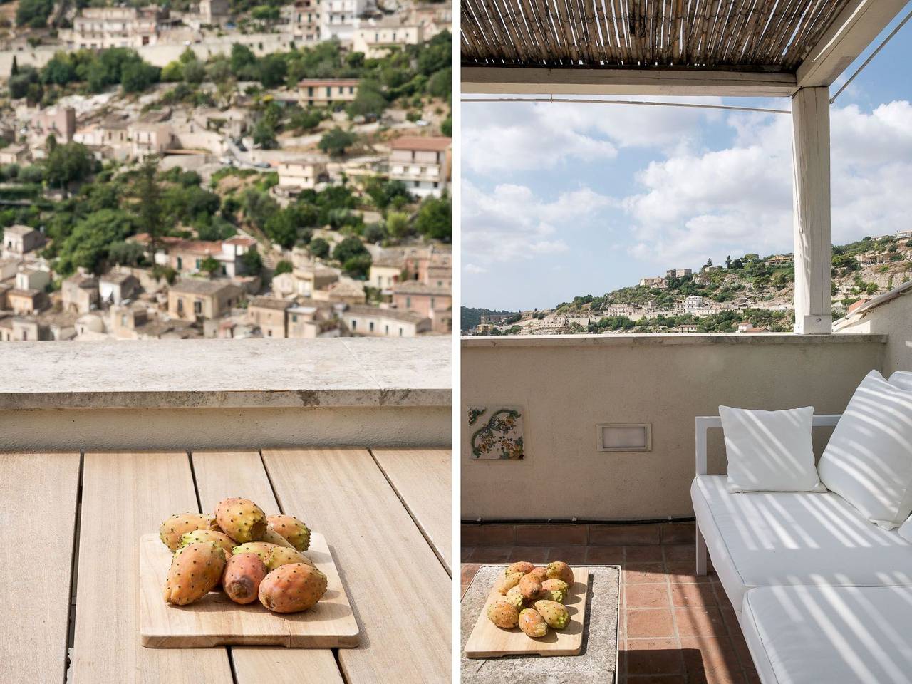 Appartement entier, Eine Terrasse über Modica in Modica (town), Modica