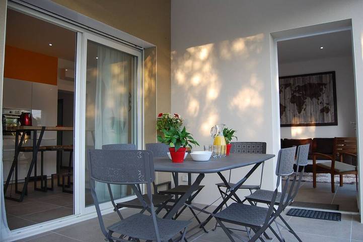 Maison de vacances pour 8 personnes, avec jardin ainsi que jacuzzi et terrasse