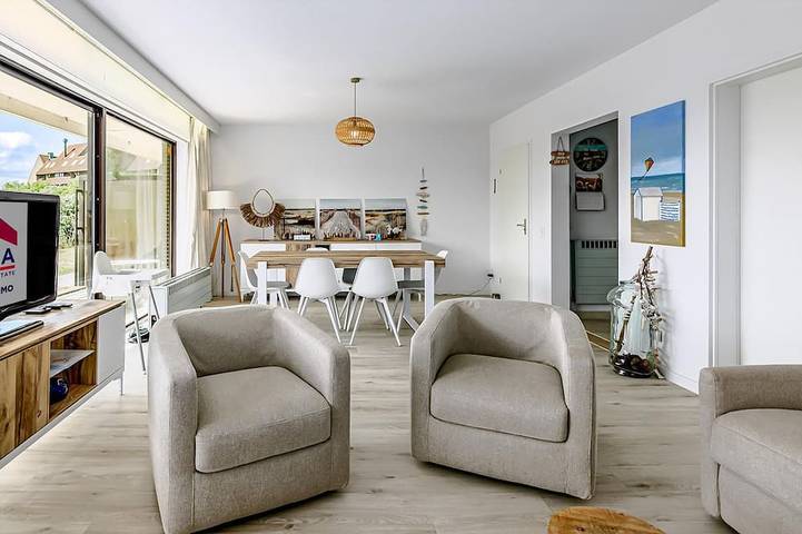 Location de vacances pour 6 personnes, avec jardin, animaux acceptés à La Panne