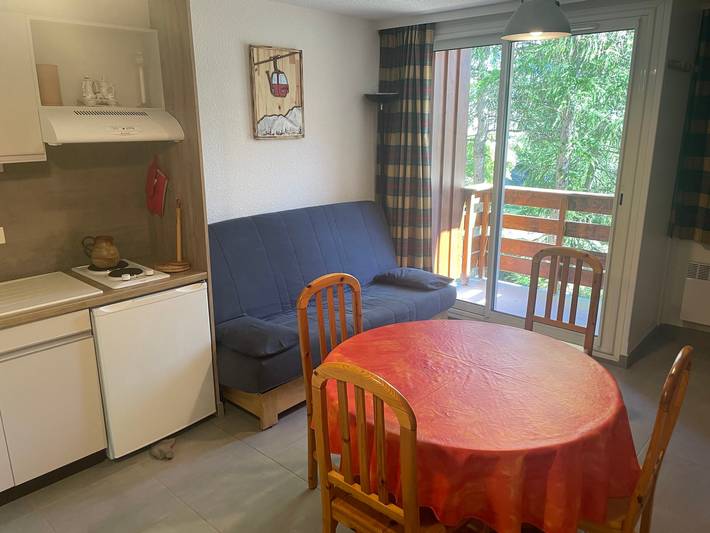 Studio pour 4 personnes, avec Balcon à Orcières