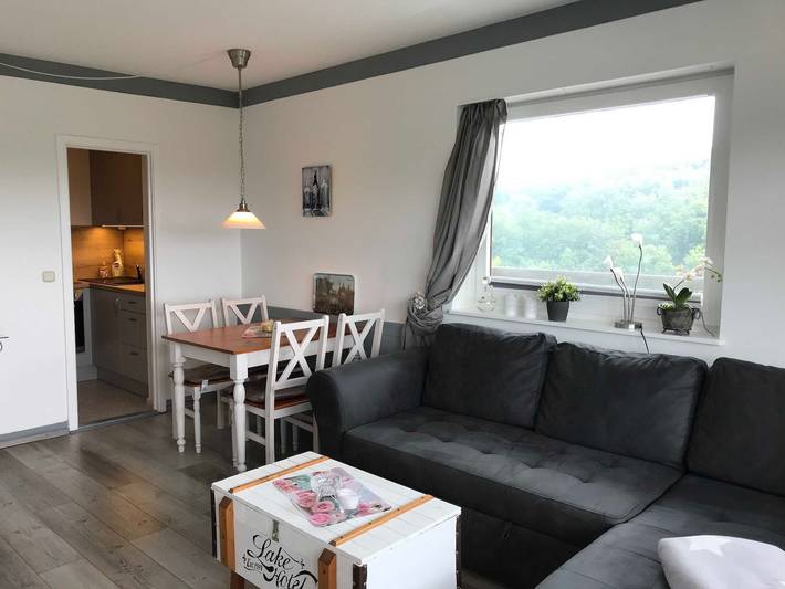 Ferienwohnung für 4 Personen, mit Balkon und Ausblick sowie Seeblick am Dieksee