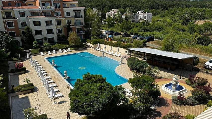 Apartament wakacyjny dla 4 osób, z Balkon i Taras oraz Ogród i Basen w Sozopol