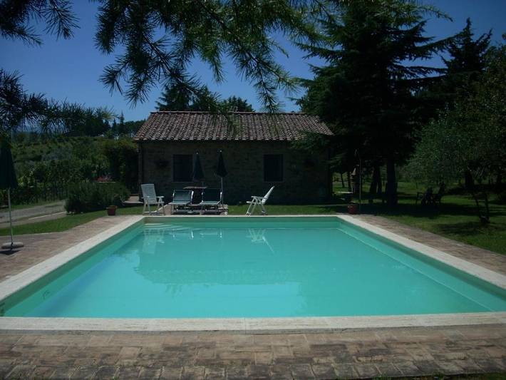Casa vacanza per 4 persone, con Balcone e Terrazza nonché Giardino e Piscina a Castiglione d'Orcia