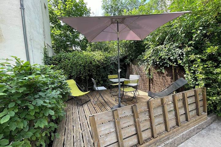 Appartement de vacances pour 3 personnes, avec terrasse et jardin