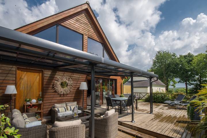 Chalet pour 6 personnes, avec jardin ainsi que jacuzzi et sauna, adapté aux familles en Bretagne - 2