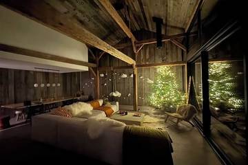 Gîte pour 15 personnes, avec balcon et jacuzzi à La Côte-d'Arbroz