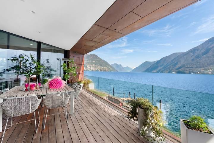 Villa für 6 Personen, mit Balkon und Seeblick, kinderfreundlich im Ticino