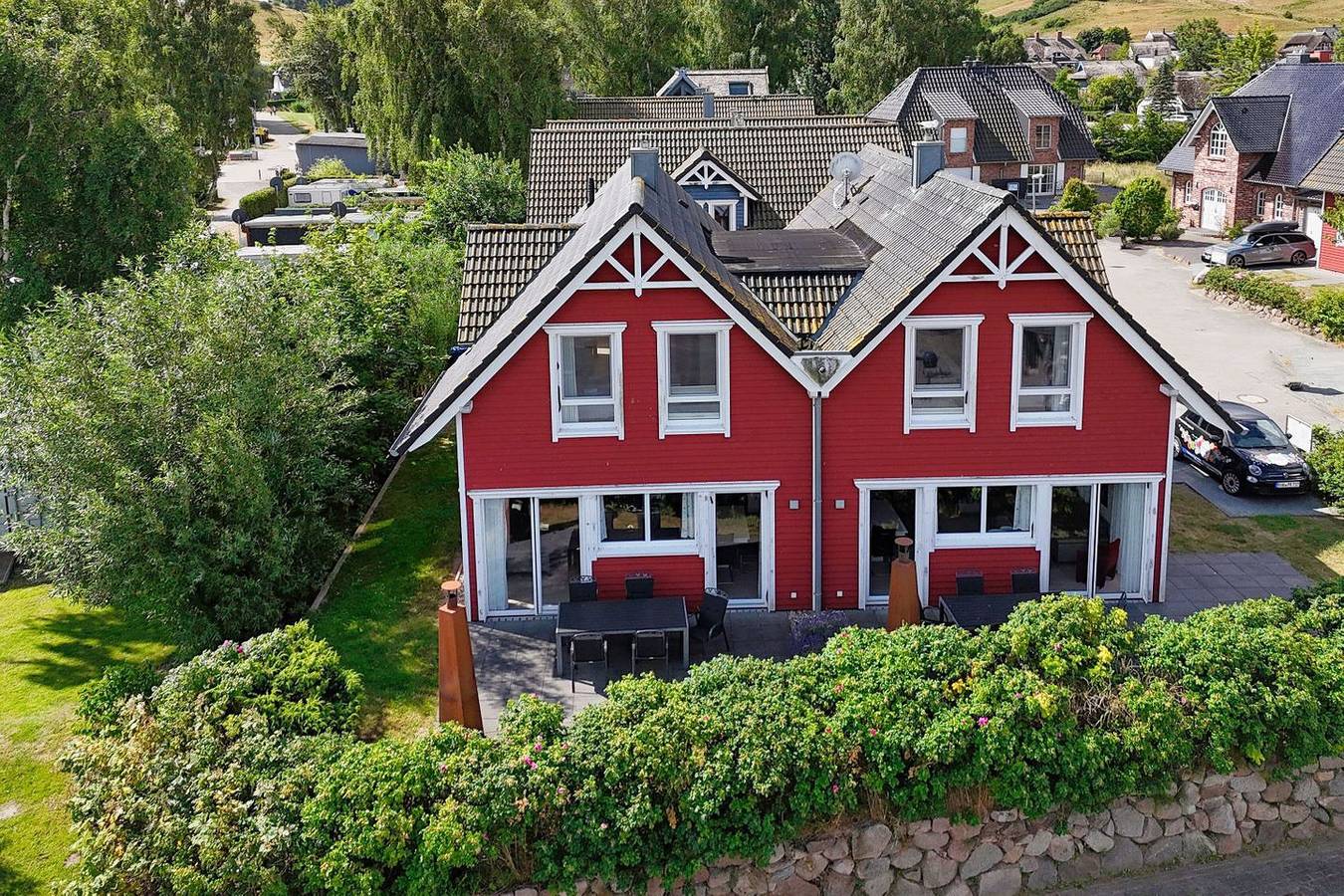 Hafennahes Ferienhaus mit Terrasse und Meerblick - Ferienhaus Timpete Steuerbord in Gager, Mönchgut
