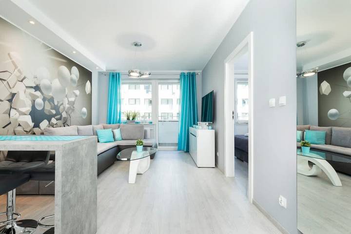Loft dla 4 osób, z balkon, Dla rodziny w Polska