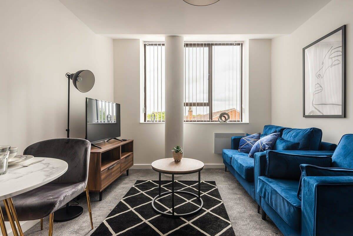 Entire apartment, Modern 1 Bed Apartment in Central Retford in Sherwood Forest, Nottinghamshire