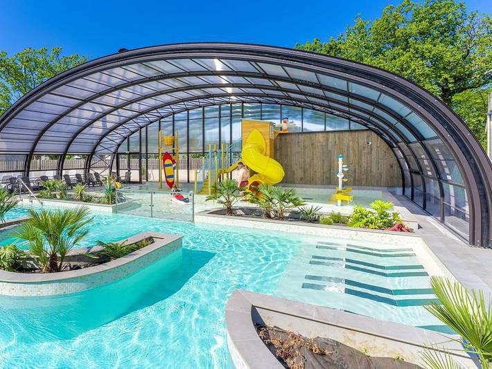 Camping La Mer Blanche  - Mobilheim 12 personen - Presta+ Tribu 6 Schlafzimmer 2sdb 60m² TV + Klimaanlage in Bénodet, Côte de Cornouaille