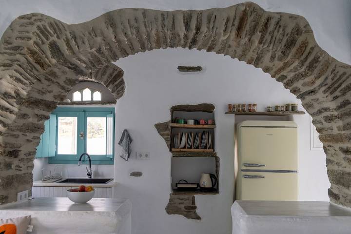 Ferienhaus für 2 Personen mit Balkon in Tínos