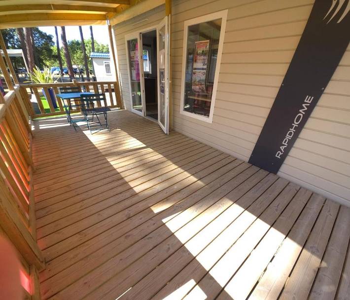 Camping pour 5 personnes, avec sauna et jardin ainsi que jacuzzi et piscine à Seignosse - 3
