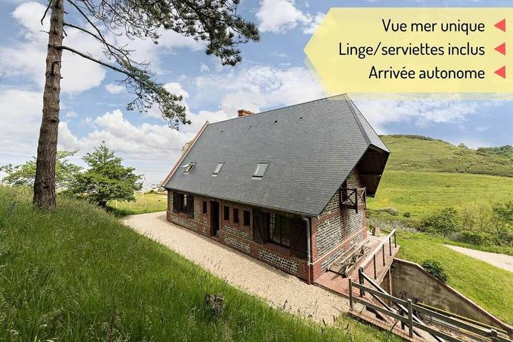 Ferienhaus für 12 Personen, mit Terrasse und Garten sowie Ausblick in Saint-Jouin-Bruneval