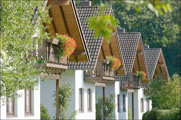 Vakantiepark voor 4 personen, with Balkon and Terras as well as Tuin and Zwembad in de Eifel