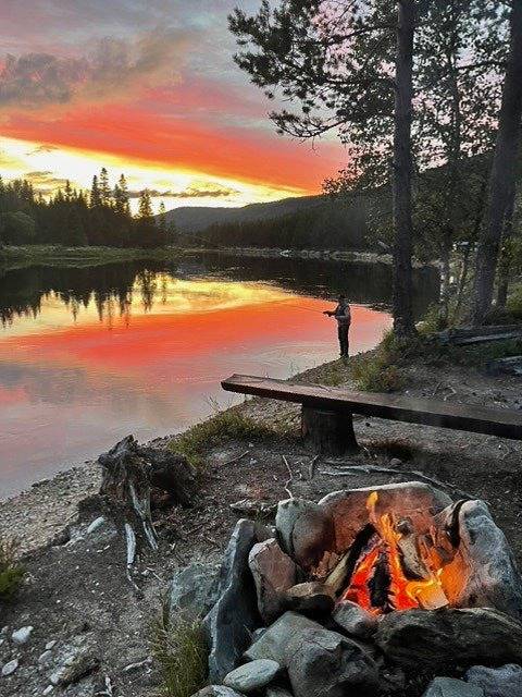 Hytte med flotte fiskemuligheter ved Trysilfjellet in Trysil 