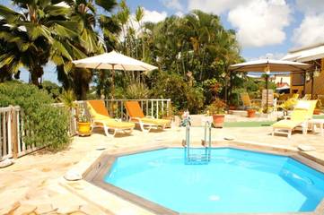 Villa pour 6 personnes, avec piscine et balcon en Guadeloupe