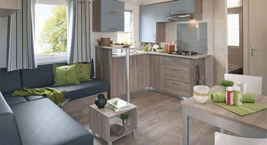 Mobil home pour 6 personnes, avec bassin pour enfant à La Romieu - 4