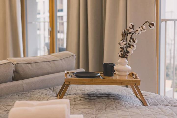 Ganze Wohnung, Puerto 12 | Luxuriöses Studio | Balkon | Am Hafen in Bromberg, Kujawien-Pommern