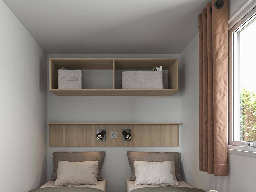 Camping maeva Escapades La Citadelle  - Mobilheim 5 personen - Mobilheim Select Tv Lv Clim Plancha - 2 Zimmer - 4 Erwachsene + 1 Kind in Loches, Loches und Umgebung