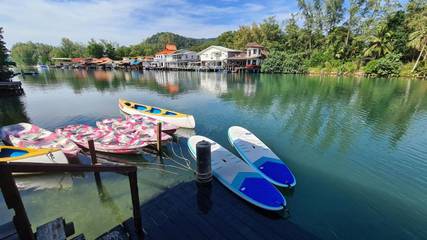 Gîte pour 2 personnes, avec terrasse dans Klong Prao Beach