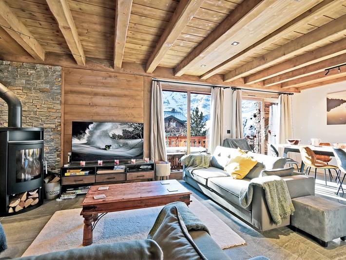 Chalet pour 10 personnes, avec sauna et terrasse