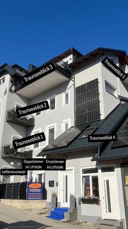Cały apartament, Wolfis Traunseeblick - mit Klimaanlage u kostenlosem Parkplatz direkt an der Unterkunft in Gmunden, Bezirk Gmunden
