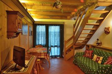Gîte pour 2 personnes, avec balcon et jardin, animaux acceptés à Cortina d'Ampezzo