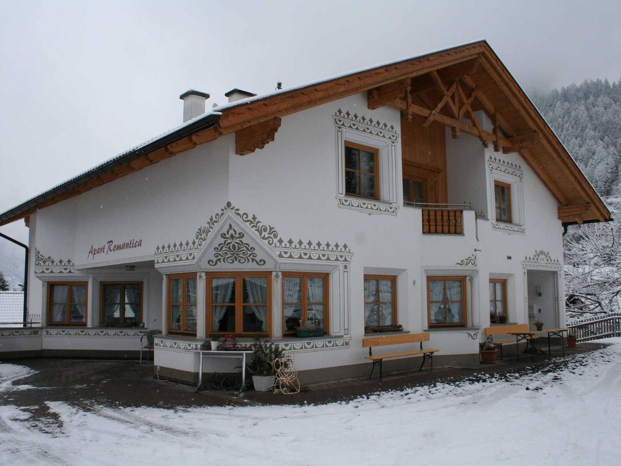 Ganze Ferienwohnung, Apart Romantica - Wohnung Dorfblick in Nauderer Berge, Pfunds