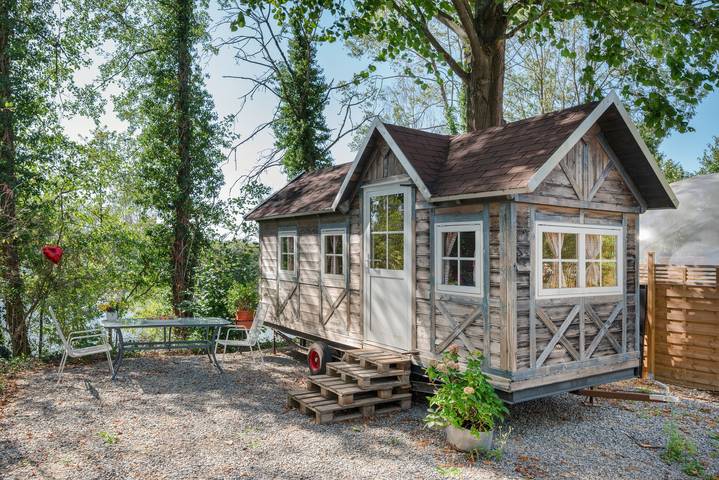 Silberhütte am Silbersee – Cabana para 2 junto ao lago em Freiburg in Hochdorf (Freiburg), Freiburg