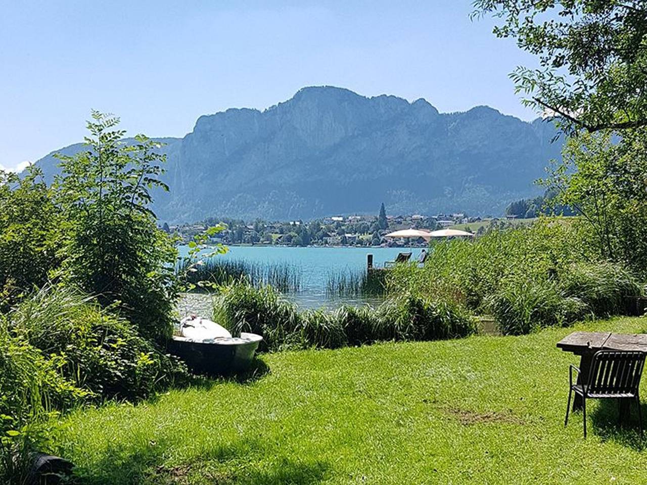 Ganze Ferienwohnung, Ferienhof Mitterbauer - Pöllmann - Ferienwohnung Seeblick Basilika in Mondsee & Irrsee