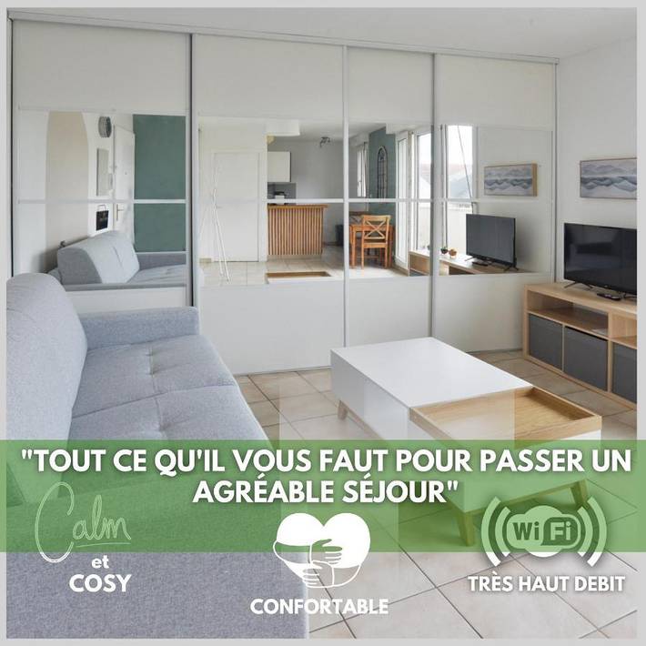 Gîte pour 2 personnes, avec Balcon ainsi que Terrasse et Vue à Bondoufle
