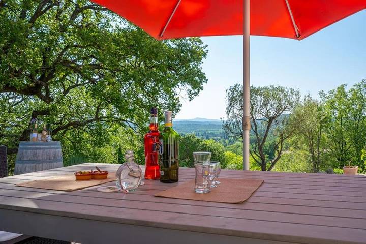 Location de vacances pour 8 personnes, avec vue ainsi que jardin et piscine, animaux acceptés à Besse-sur-Issole - 4