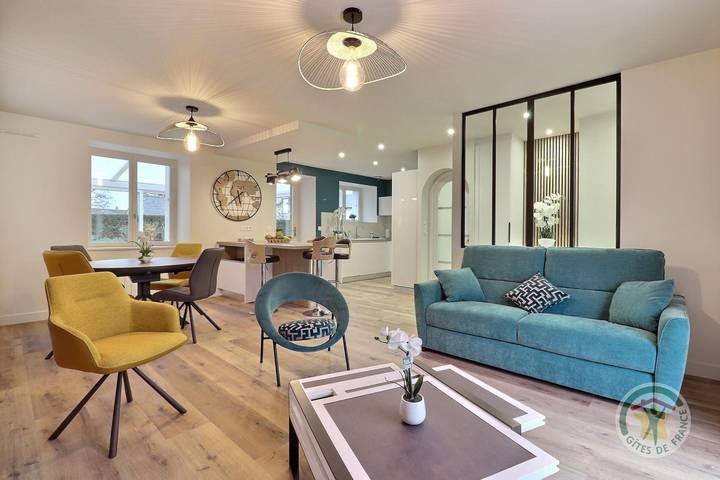 Gîte pour 6 personnes, avec Terrasse ainsi que Jardin et Vue à Cherrueix