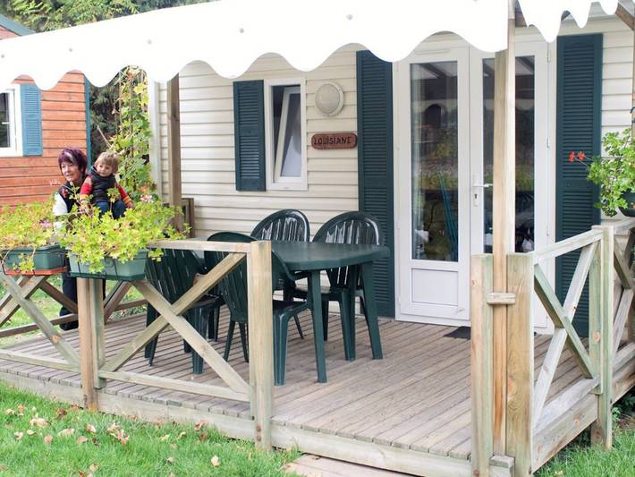 Mobil home pour 4 personnes, avec terrasse dans Doucy-Combelouvière - 2