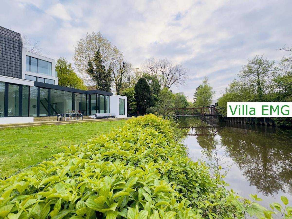 Einzigartige Luxus Design Villa Emg Warendorf nah Münster mit Garten direkt an der Ems, bis max 10 Personen in Warendorf, Kreis Warendorf