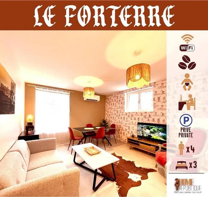 Appartement de vacances pour 4 personnes, avec jardin