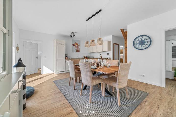 Ganze Wohnung, Flunder- moderne Ferienwohnung auf 94 m² mit Balkon und Strandkorb in Hedwigenkoog, Dithmarschen