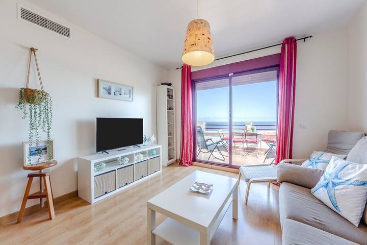 Hel lägenhet, Apartment 'Mirador Del San Andrés' with Sea View, Wi-Fi and Air Conditioning in Carboneras, Costa de Almería