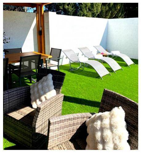 Location de vacances pour 4 personnes, avec terrasse à Villelongue-dels-Monts