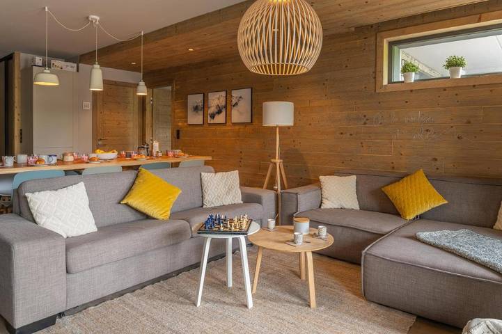 Gîte pour 10 personnes, avec balcon et vue dans Patinoire des Gets