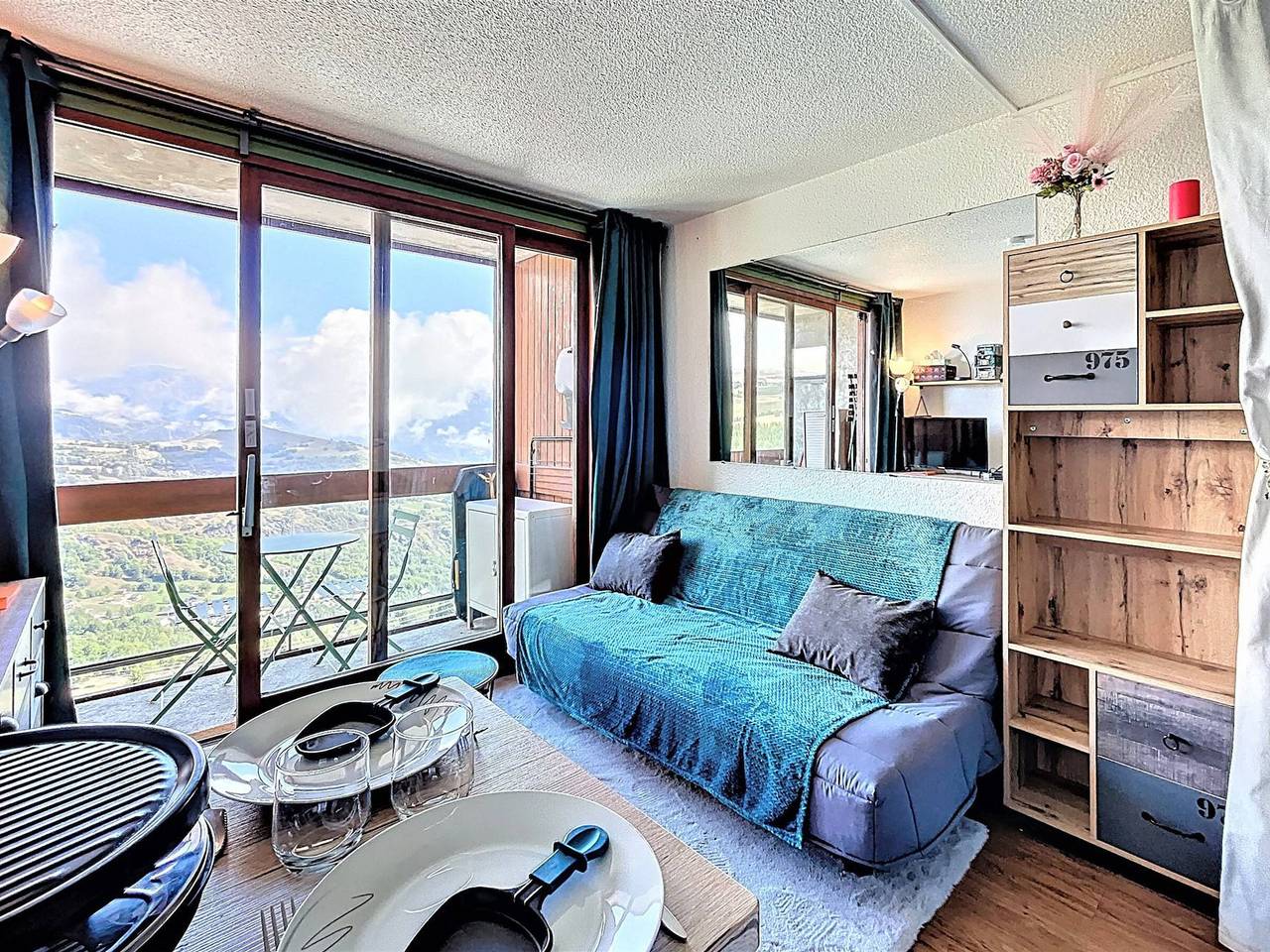 Estudio entero, Estudio acogedor renovado, salida a pistas, balcón y Wifi in Le Corbier, Villarembert