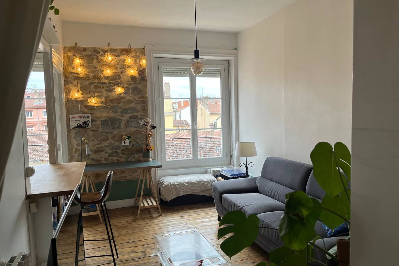 Monolocale intero, Bright studio in Lyon, ideal for two people in Lione, Rodano
