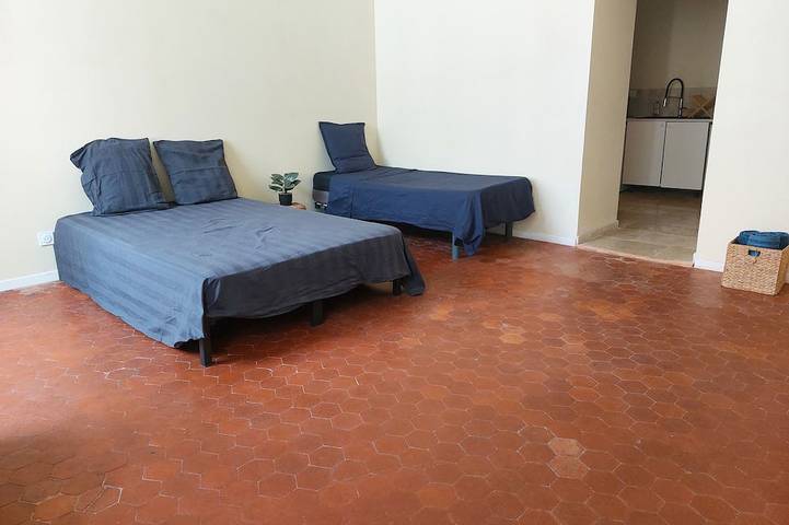 Entire apartment, Spacious Studio in Provence (Near Avignon & the Wine Route) in Roquemaure, Nimes region