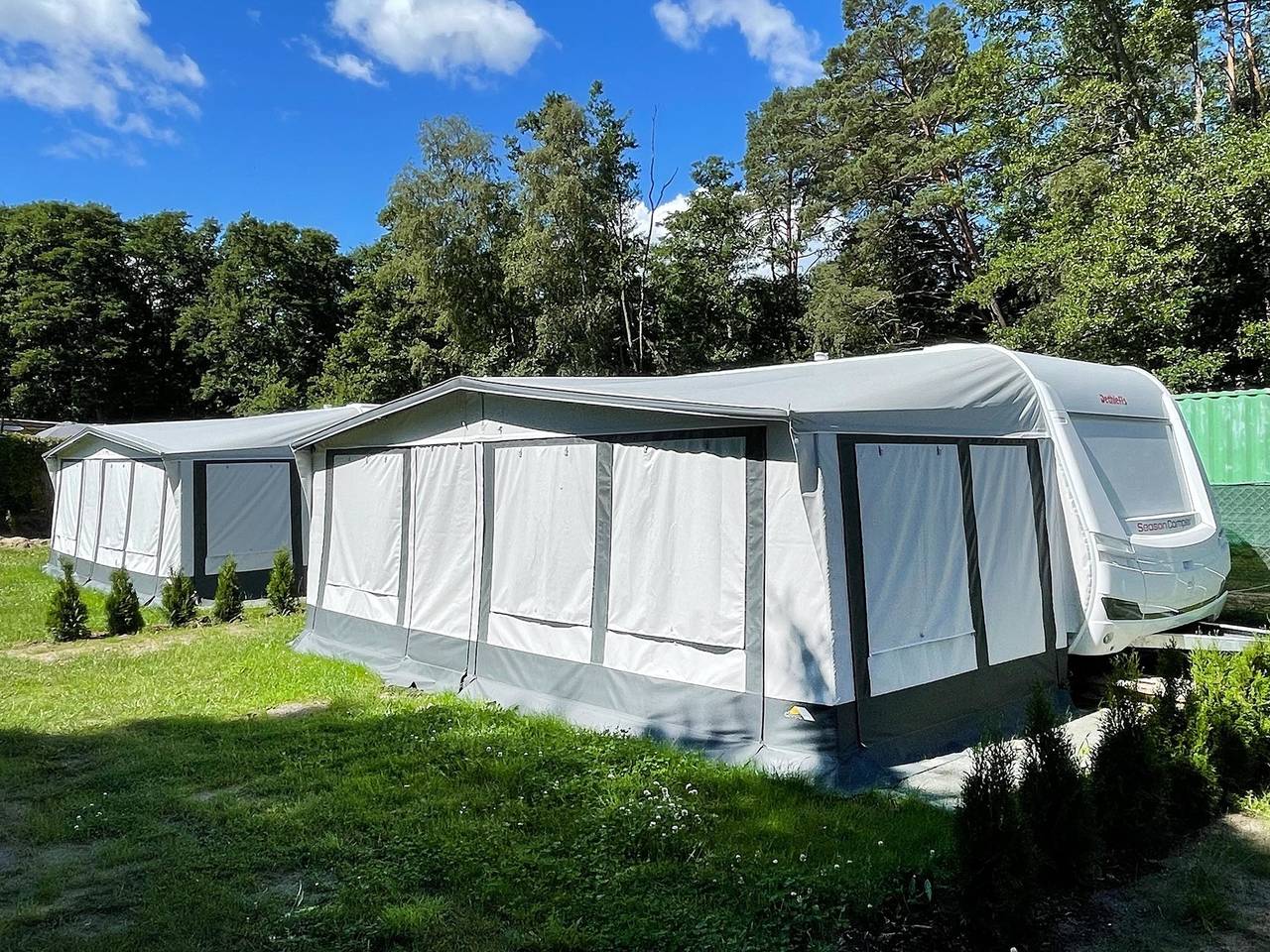 Woonwagen voor 4 personen met terras in Heringsdorf, Usedom