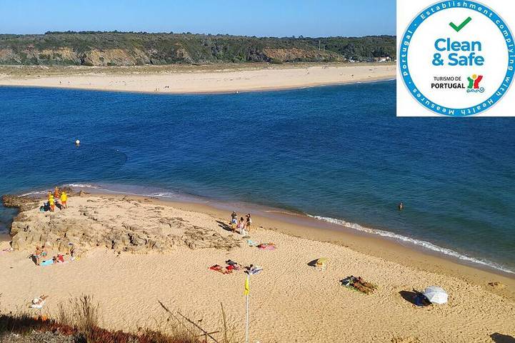 Casa de férias para 6 pessoas, com jardim e varanda em Vila Nova de Milfontes