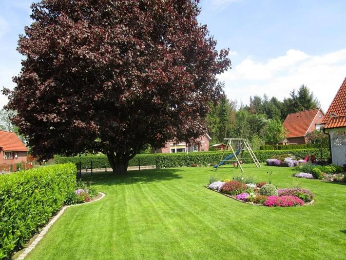 Ferienwohnung für 4 Personen, mit Terrasse und Garten sowie Seeblick in Wischhafen