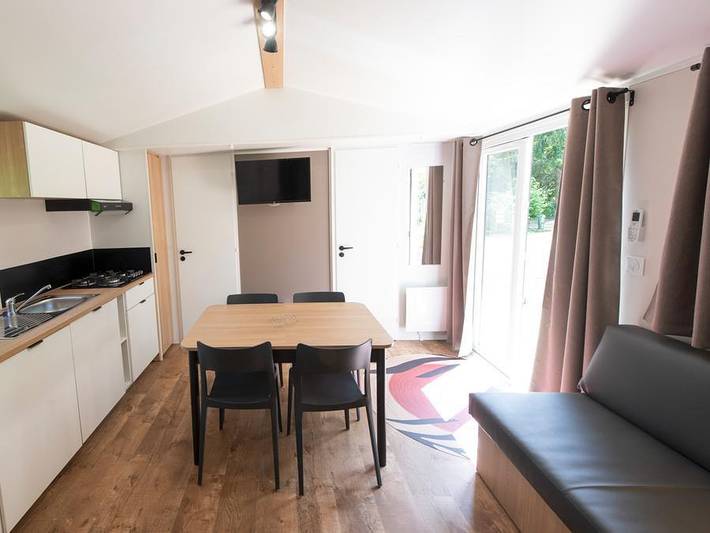 Camping Du Pre Des Moines - Mobilheim 2 personen - Mobilheim Lotus +++ 3 Zimmer in Gouvieux, Oise